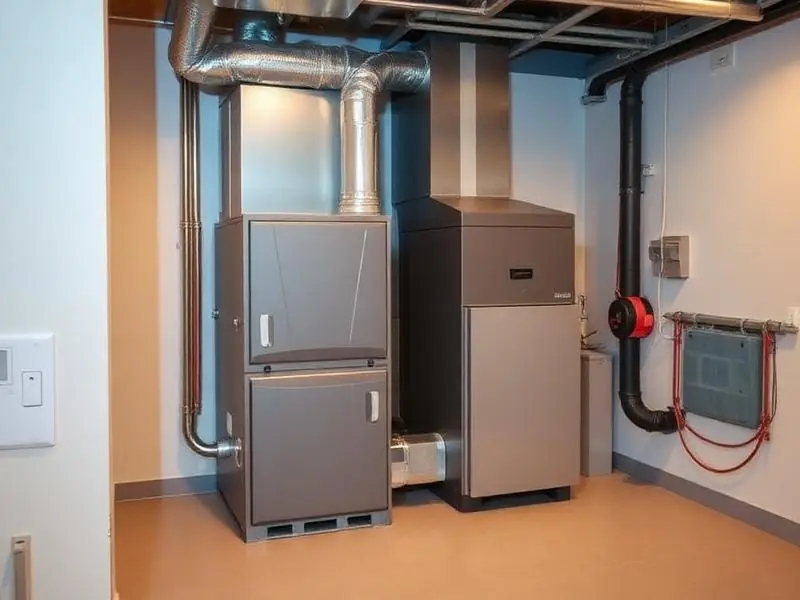 Gas furnace installed by A&S Heating Solutions in a Barrie home